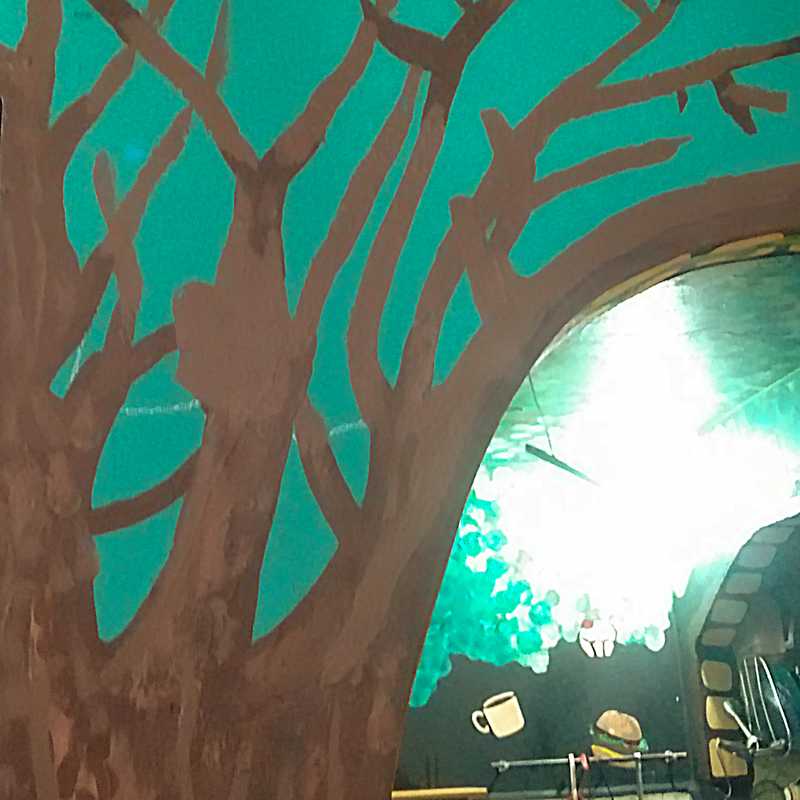 Copa arbol ramas en proceso