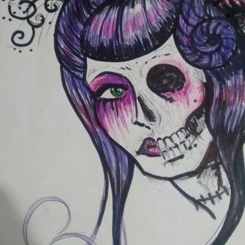 Geisha calavera